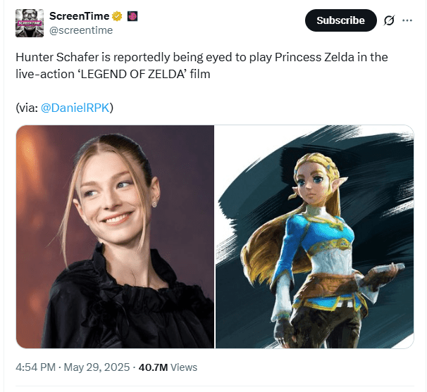 Hunter Schafer zelda