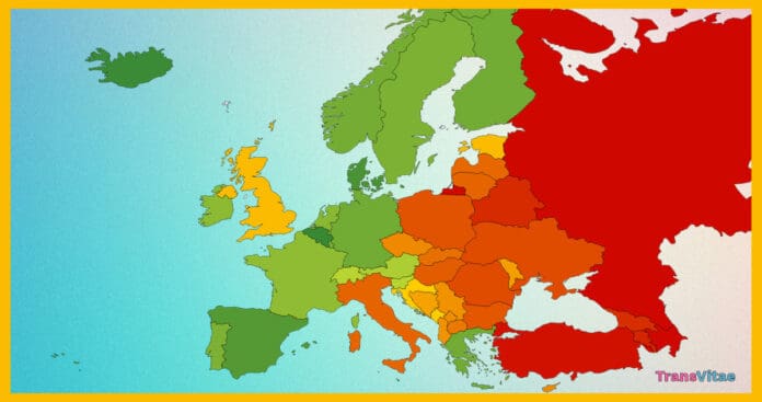 transgender ilga rainbow map 2025